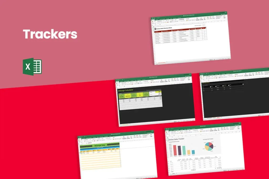 Trackers & reports template collection preview