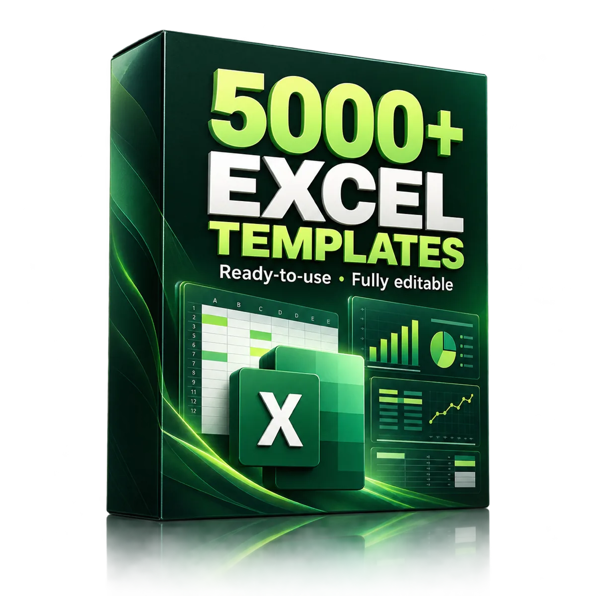 5000+ Excel Templates product box
