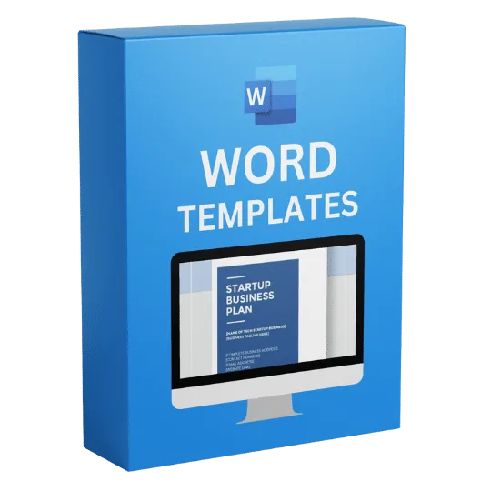 1,000+ Word templates product cover