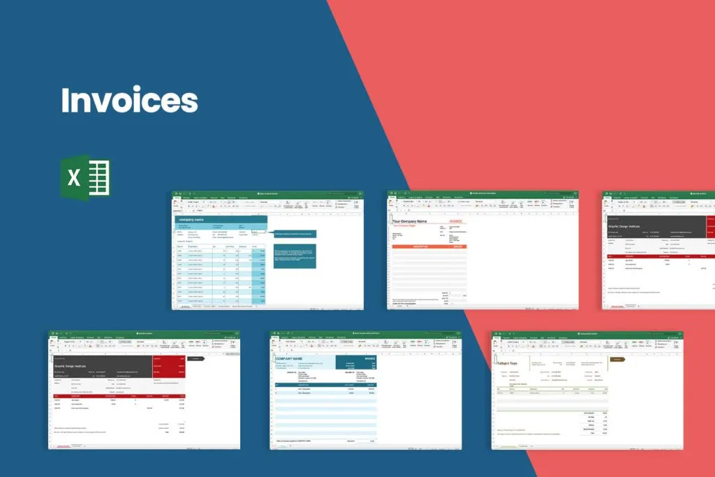 Invoices & billing template collection preview