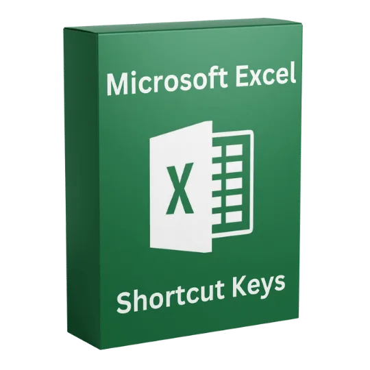 Excel Shortcut Keys ebook product cover