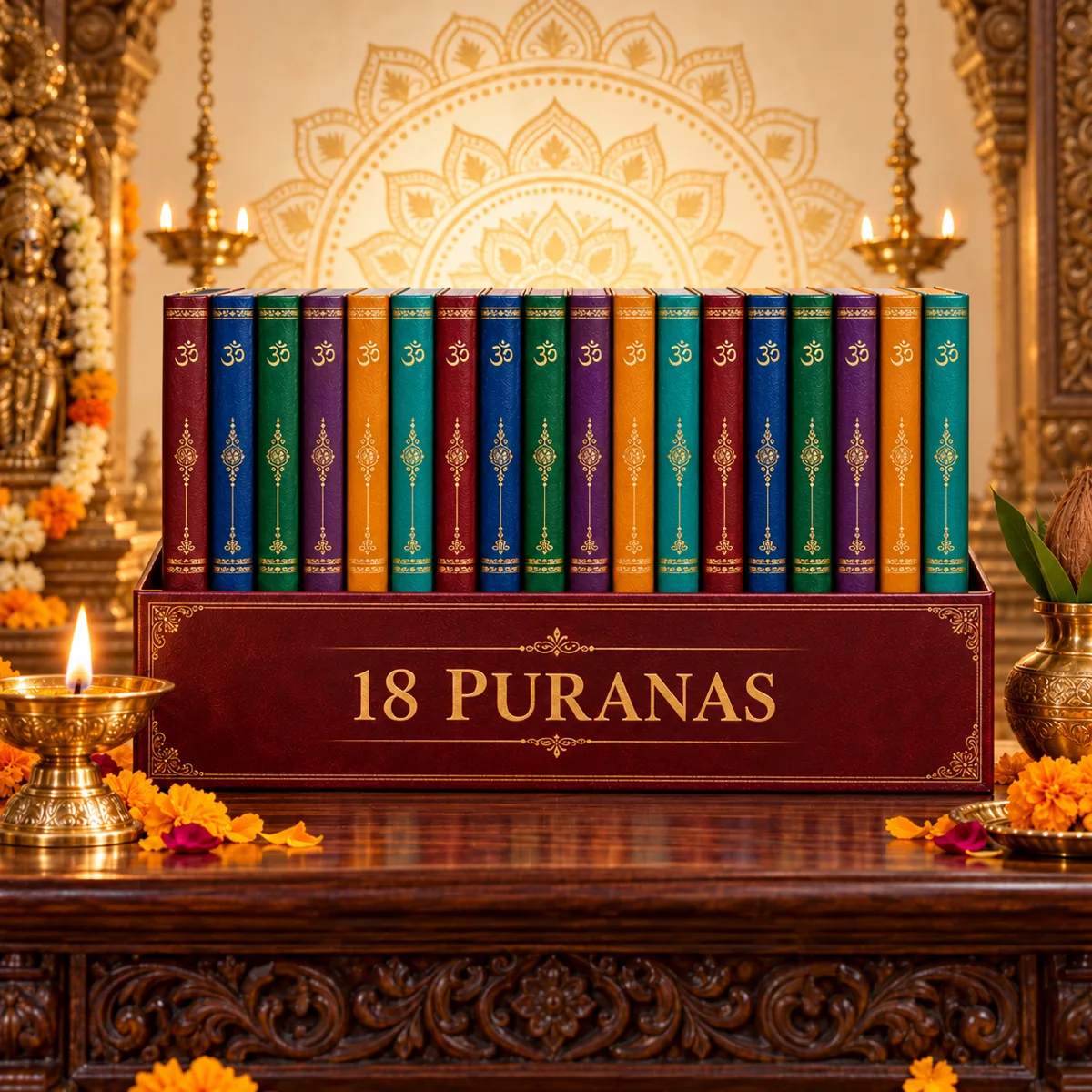 All 18 Puranas, one book each