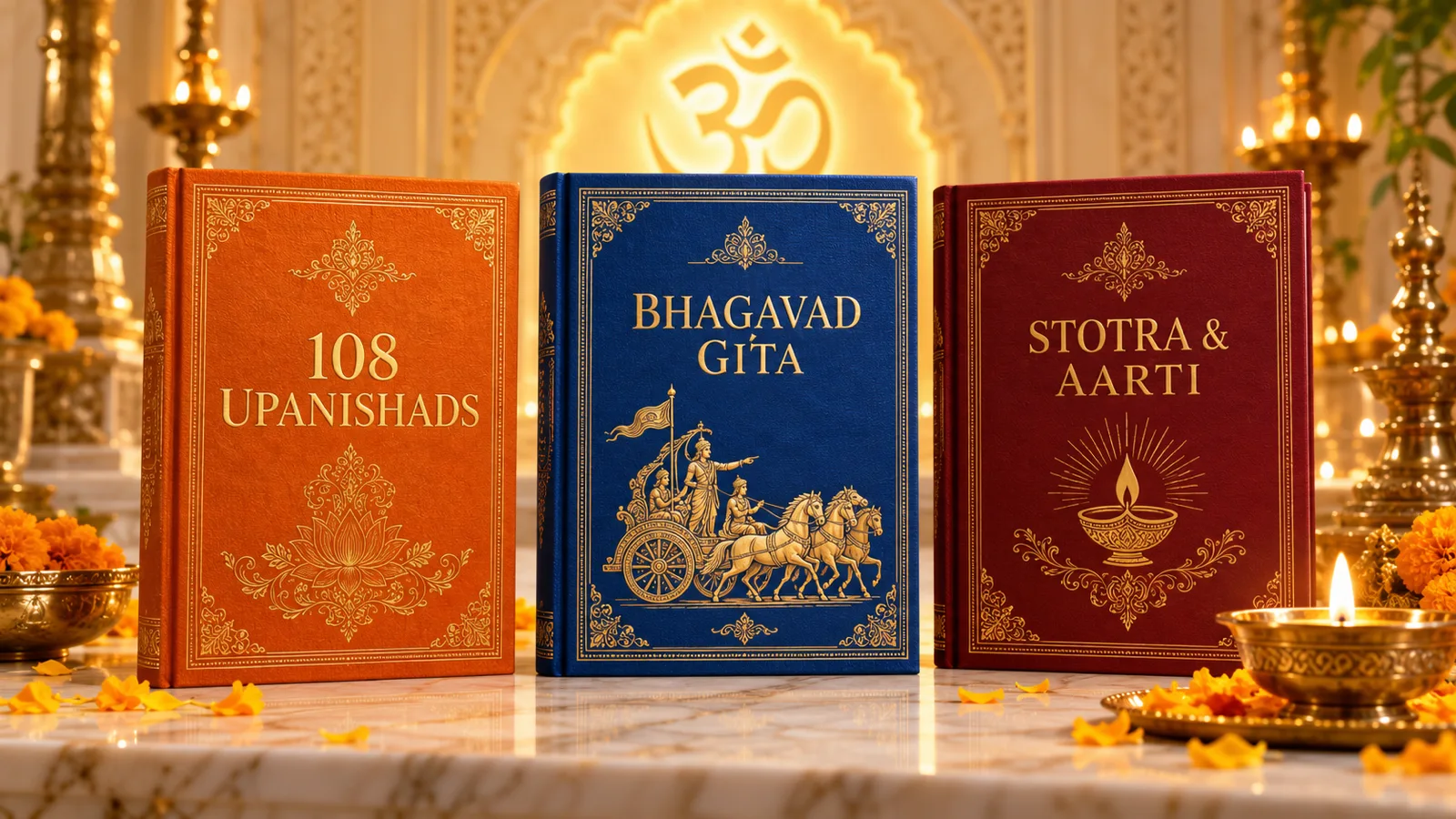 108 Upanishads, Bhagavad Gita and Stotra & Aarti books