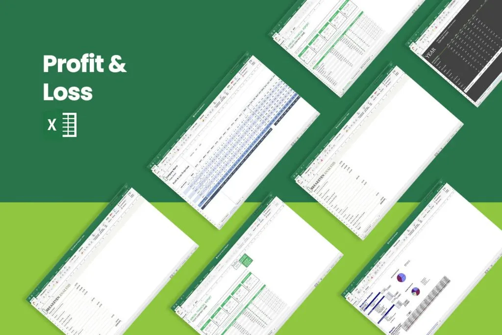 Profit & loss template collection preview