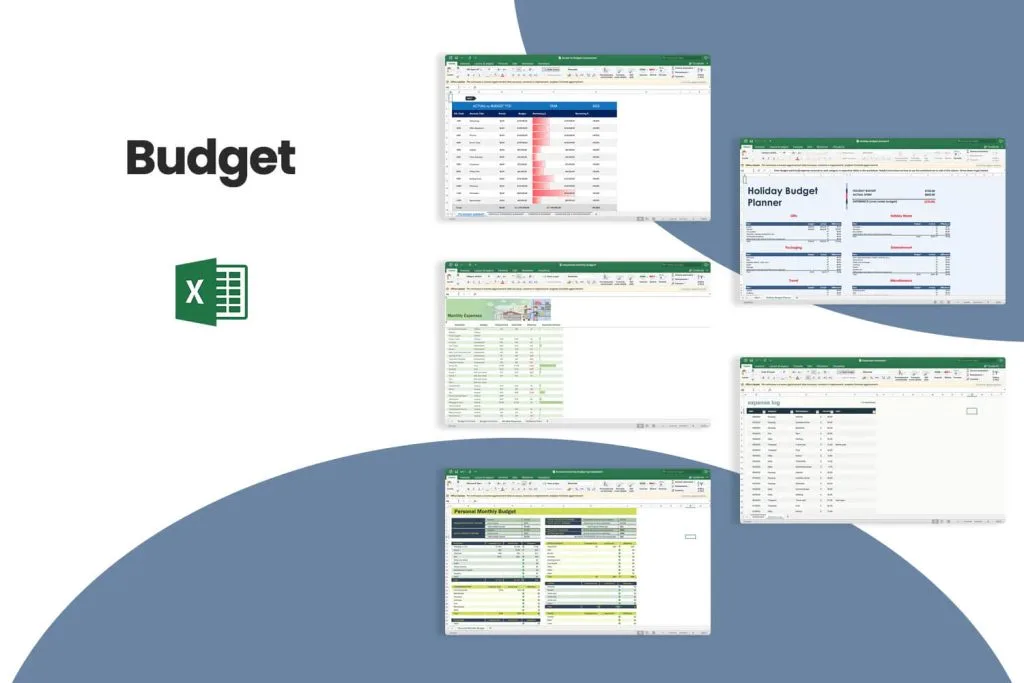 Budgets & expenses template collection preview