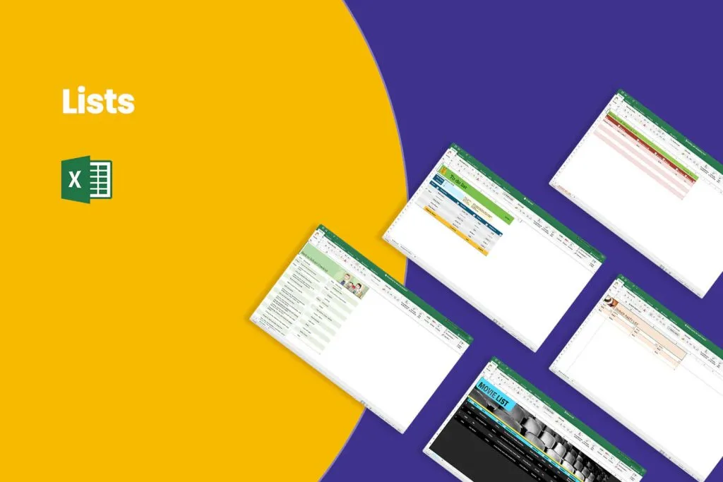 Lists & checklists template collection preview